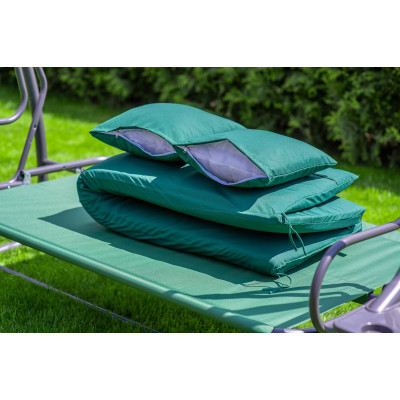 Велика гойдалка з подушками LEOBRO Luxury Green
