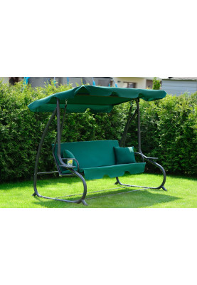 Велика гойдалка з подушками LEOBRO Luxury Green