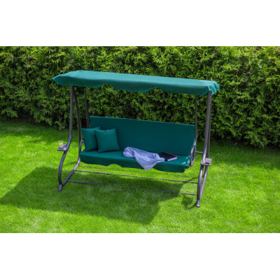 Велика гойдалка з подушками LEOBRO Luxury Green