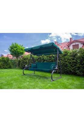 Велика гойдалка з подушками LEOBRO Luxury Green