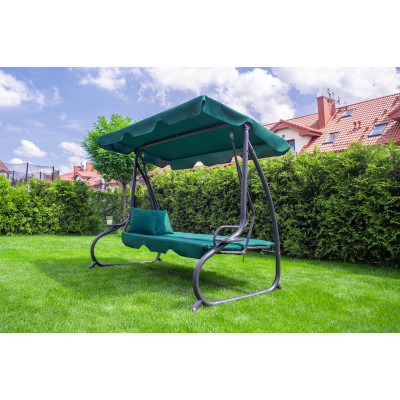 Велика гойдалка з подушками LEOBRO Luxury Green