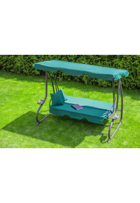 Велика гойдалка з подушками LEOBRO Luxury Green