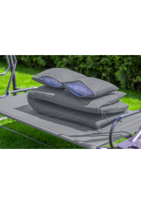 Велика гойдалка з подушками LEOBRO Luxury Grey