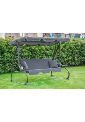 Велика гойдалка з подушками LEOBRO Luxury Grey