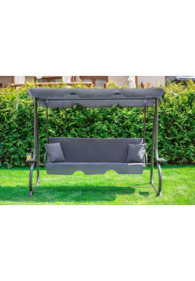 Велика гойдалка з подушками LEOBRO Luxury Grey