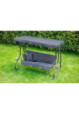 Велика гойдалка з подушками LEOBRO Luxury Grey