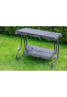 Велика гойдалка з подушками LEOBRO Luxury Grey