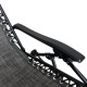 Розкладне крісло шезлонг LEOBRO Zero Gravity темно-сіре (HT-167D DARK GREY)