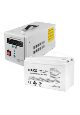 Комплект Volt Polska SINUS PRO 1000E W 12/230V 700/1000W + Акумулятор гелевий 4SUN MAXX GEL 120 Ah