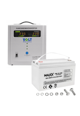 Комплект Volt Polska SINUS PRO 2200E 12/230V 1600/2200W + Акумулятор гелевий 4SUN MAXX GEL 100 Ah