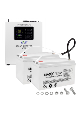 Комплект Volt Polska SINUS PRO 2000S 24/230V 1400/2000W + Акумулятор гелевий 4SUN GEL 100 Ah 2 шт