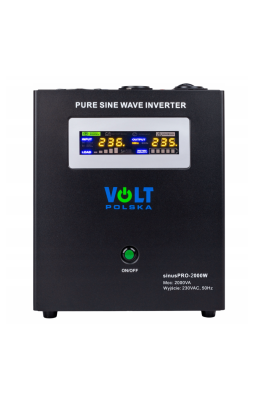 Комплект інвертору Volt Polska SINUS PRO 2000W 1400/2000W + 2 шт Акумулятор VOLT VRLA 100Ah 12V