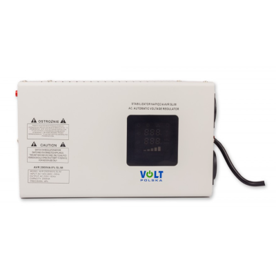 Стабілізатор напруги Volt Polska AVR 2000VA 8-11% SLIM (5AVRZS2000)