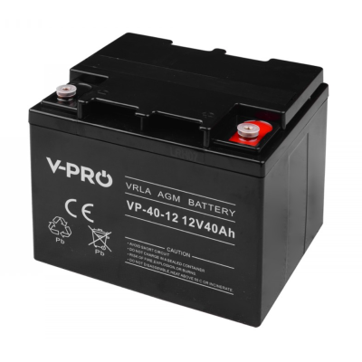 Акумулятор VOLT AGM VPRO VRLA 40Ah 12V (6AKUAGM040)