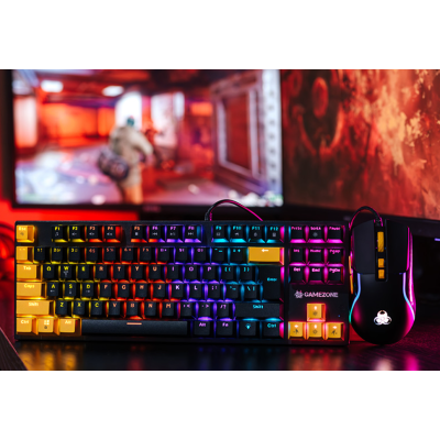 Комплект (клавіатура + миша) Tracer GAMEZONE HORNET87 USB (TRAKLA47396)