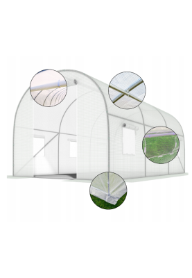 Садова теплиця парник LEOBRO Garden 6м2 White (LB-6M19W)
