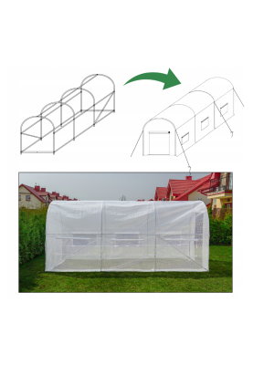 Садова теплиця парник LEOBRO Garden 6м2 White (LB-6M19W)