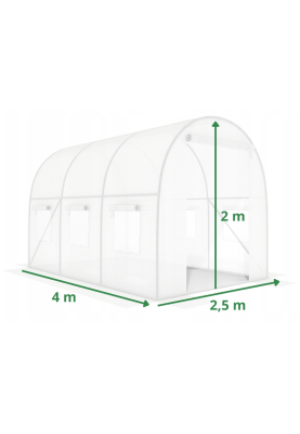 Садова теплиця парник LEOBRO Garden 6м2 White (LB-6M19W)