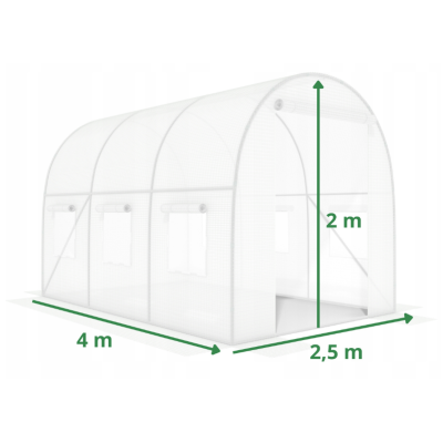 Садова теплиця парник LEOBRO Garden 6м2 White (LB-6M19W)