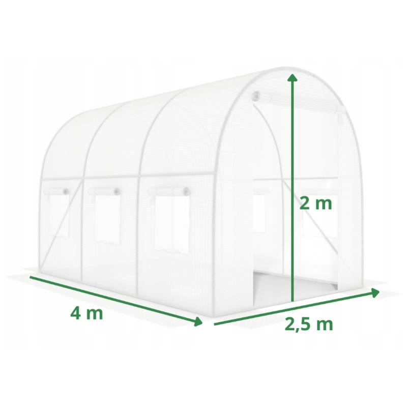 Садова теплиця парник LEOBRO Garden 6м2 White (LB-6M19W)