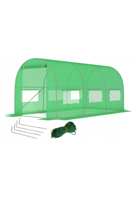 Посилена садова теплиця парник LEOBRO Garden 10м2 Green (LB-10M25)