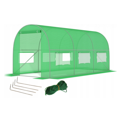 Посилена садова теплиця парник LEOBRO Garden 10м2 Green (LB-10M25)