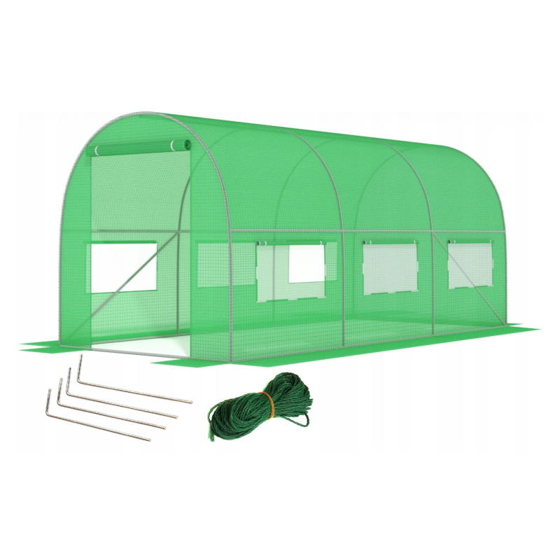 Посилена садова теплиця парник LEOBRO Garden 10м2 Green (LB-10M25)