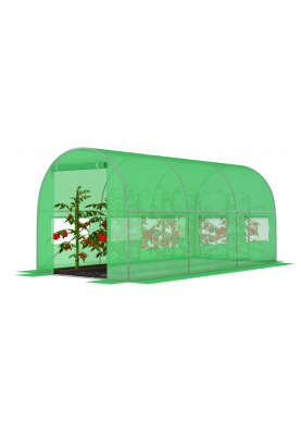 Посилена садова теплиця парник LEOBRO Garden 10м2 Green (LB-10M25)