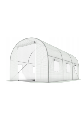 Посилена садова теплиця парник LEOBRO Garden 10м2 White (LB-10M25W)