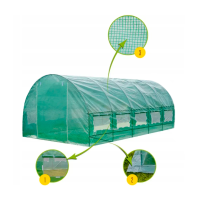 Садова теплиця парник LEOBRO Garden 18м2 Green (LB-18M19)