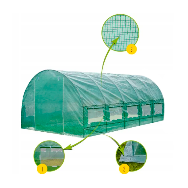 Садова теплиця парник LEOBRO Garden 18м2 Green (LB-18M19)