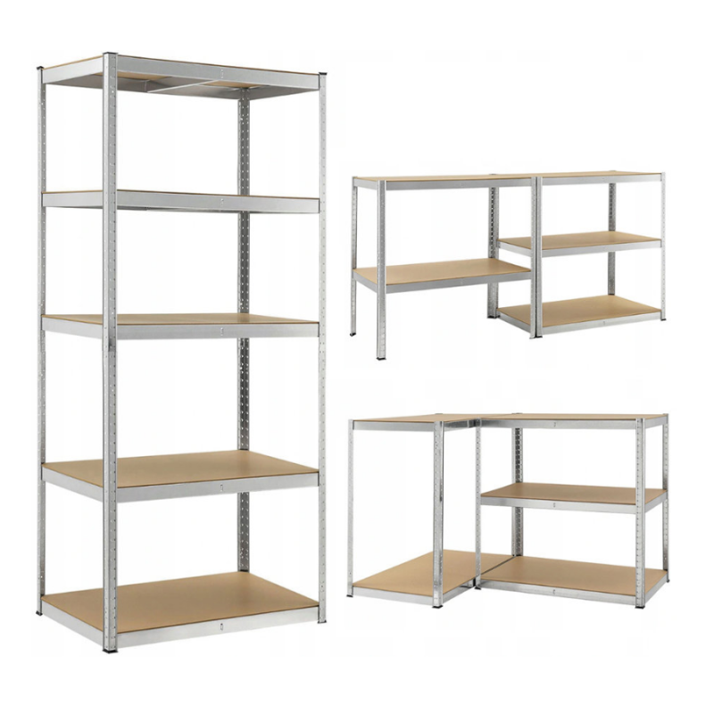 Металлический стеллаж FunFit 180x100x50 см, прочный (200 кг/полка)