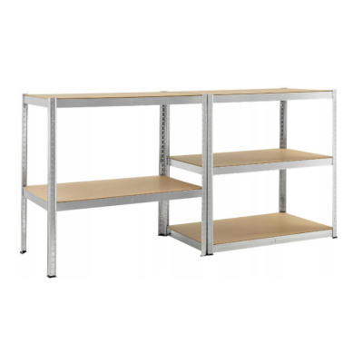 Металлический стеллаж FunFit 180x100x50 см, прочный (200 кг/полка)