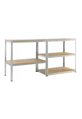 Металлический стеллаж FunFit 180x100x50 см, прочный (200 кг/полка)