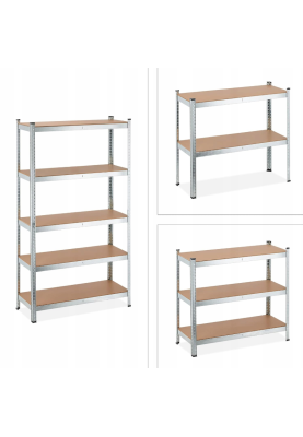Стелаж FunFit 180 х 450 х 40см, 175кг/полка, 5 полок