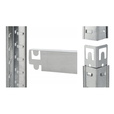 Стелаж LEOBRO 180 х 90 х 40 см, 175кг/полиця, 5 полиць (LB-R175-GAL)