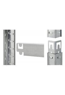 Стелаж з прихованими поличками LEOBRO 180 х 90 х 40 см, 175кг/полиця, 5 полиць (LB-R175-GAN)