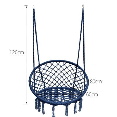 Гойдалка гніздо 110 см плетена FUNFIT Blue (2765)