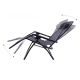 Розкладне крісло шезлонг LEOBRO Zero Gravity Black (LB-ZGC-A1-BLK)