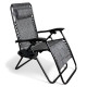 Раскладное кресло шезлонг LEOBRO Zero Gravity Grey (LB-ZGC-A1-GRY)