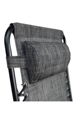 Раскладное кресло шезлонг LEOBRO Zero Gravity Grey (LB-ZGC-A1-GRY)