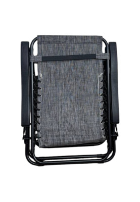 Раскладное кресло шезлонг LEOBRO Zero Gravity Grey (LB-ZGC-A1-GRY)