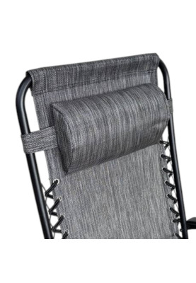 Раскладное кресло шезлонг LEOBRO Zero Gravity Grey (LB-ZGC-A1-GRY)