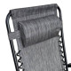 Раскладное кресло шезлонг LEOBRO Zero Gravity Grey (LB-ZGC-A1-GRY)