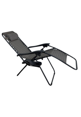 Розкладне крісло шезлонг LEOBRO Zero Gravity Plaid (LB-ZGC-A1-PLD)