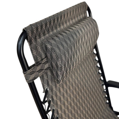 Розкладне крісло шезлонг LEOBRO Zero Gravity Plaid (LB-ZGC-A1-PLD)