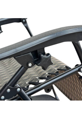 Розкладне крісло шезлонг LEOBRO Zero Gravity Plaid (LB-ZGC-A1-PLD)