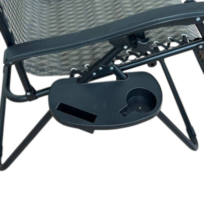 Розкладне крісло шезлонг LEOBRO Zero Gravity Plaid (LB-ZGC-A1-PLD)