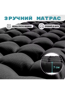 Розкладне крісло шезлонг LEOBRO Zero Gravity Premium Plus Чорне (LB-ZGC-E1-BLK)