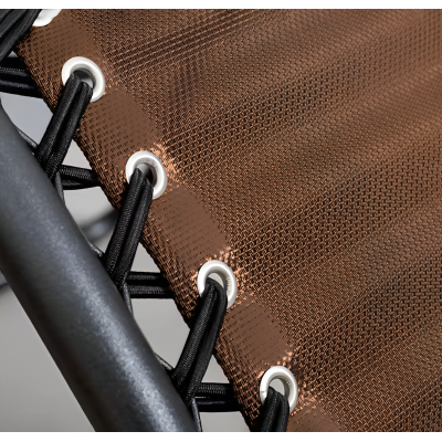 Розкладне крісло шезлонг LEOBRO Zero Gravity Brown (LB-ZGC-A1-BRN)